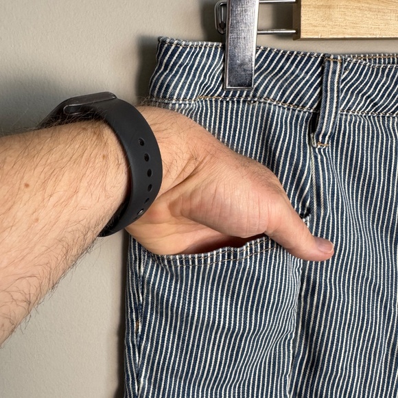 Kut From The‎ Kloth Reese High Rise Ankle Stretchy Jeans Blue Striped Festival 8 - Picture 4 of 16